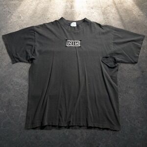 Vintage 1994 Nine Inch Nails Downward Spiral Shirt XL Distressed Goth 90s NIN